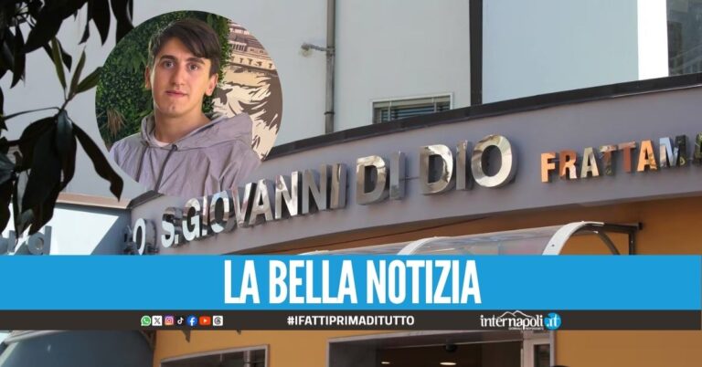 Gioia a Melito dopo la paura in spiaggia, Alessio si sveglia dal coma