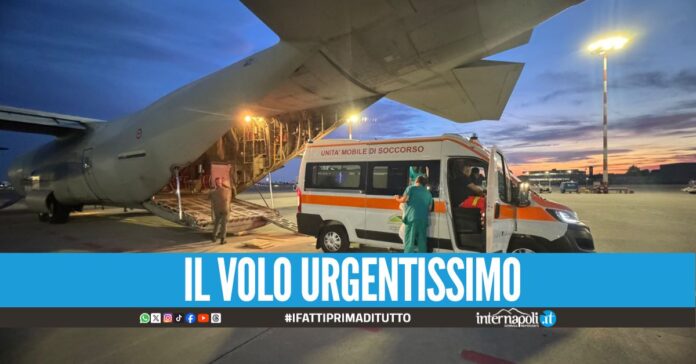 Paziente salvato dal volo militare: il viaggio 'lampo' da Napoli a Bergamo