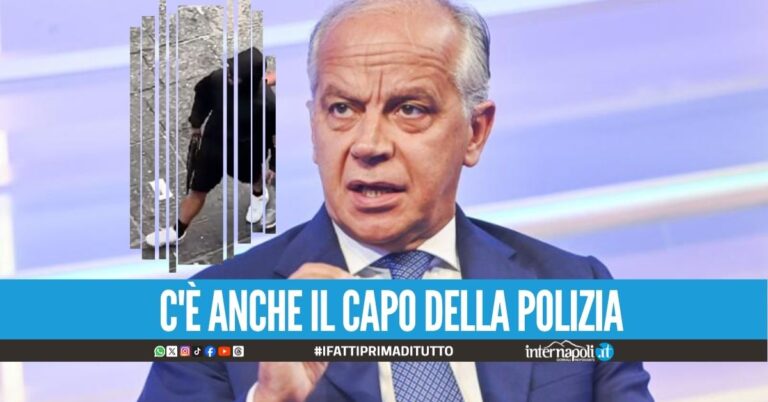 Il ministro Piantedosi arriva a Napoli dopo la stesa a Montesanto
