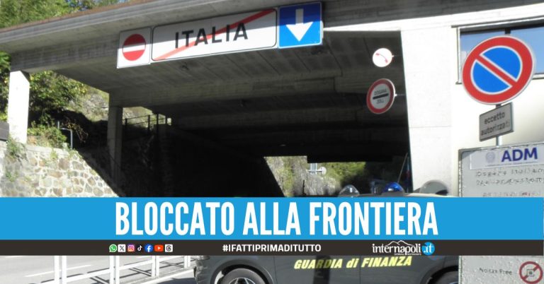 Da Napoli alla frontiera svizzera con i contanti per sfuggire ai debiti col Fisco