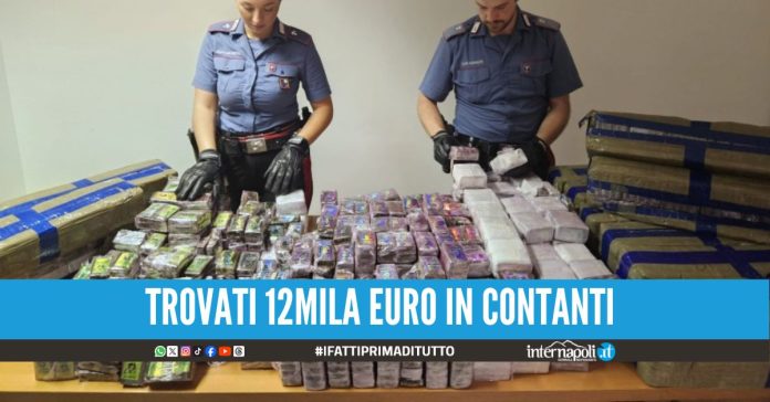 Sorpresi con 275 chili di hashish in B&B, arrestata una coppia