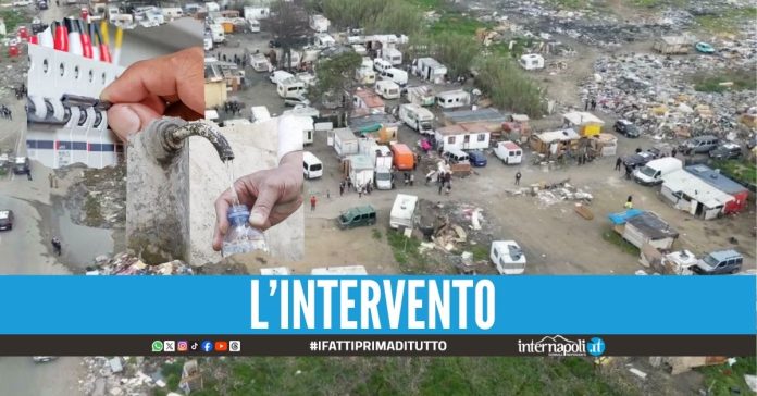 Elettricità e acqua al campo rom di Giugliano, riunione in Prefettura per i riallacci
