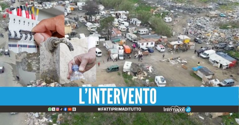 Elettricità e acqua al campo rom di Giugliano, riunione in Prefettura per i riallacci