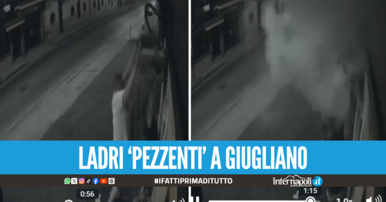 Ladri imbranati a Giugliano, tentano di rubare un condizionatore ma scoppia il gas e scappano via