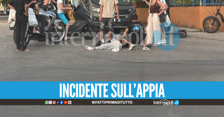 Paura sull'Appia tra Sant'Antimo e Aversa, scontro auto-monopattino: giovane ferito
