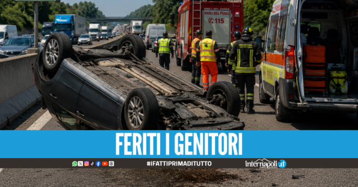Tragico incidente sull'A1, auto si ribalta: muore una bimba di 8 anni