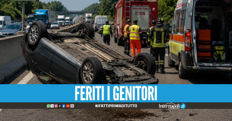 Tragico incidente sull'A1, auto si ribalta: muore una bimba di 8 anni