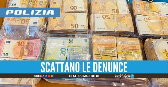La coppia girava con 120mila in contanti, sequestro a San Giorgio a Cremano