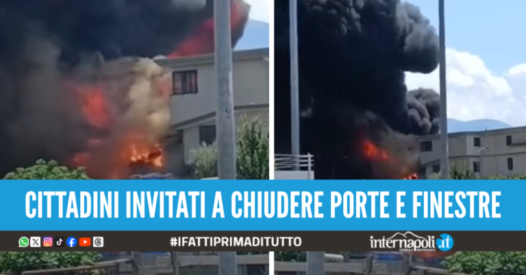 incendio striano sarno