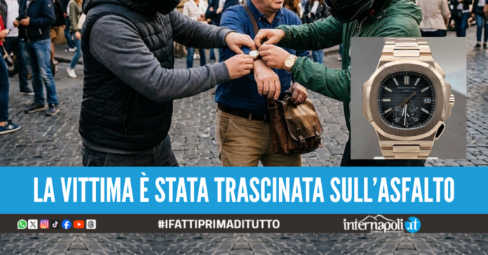rapina turista orologio napoli