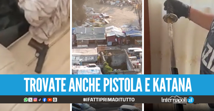 Blitz al campo rom di Poggioreale, sequestrate armi e 8 quintali di cavi e rame