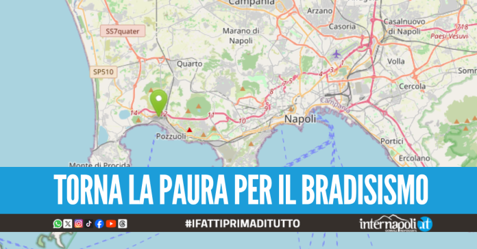 Trema ancora la terra ai Campi Flegrei, nuova scossa avvertita tra Napoli e Pozzuoli