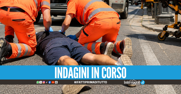 Uomo rinvenuto in strada con una ferita alla testa, corsa all'Ospedale del Mare: è grave