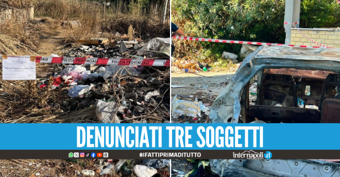 Rifiuti pericolosi e amianto abbandonati: quattro discariche sequestrate tra Castel Volturno e Mondragone