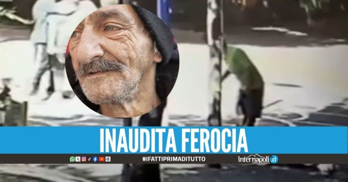 Ucciso in piazza a Caserta, le immagini del senzatetto finiscono sui social