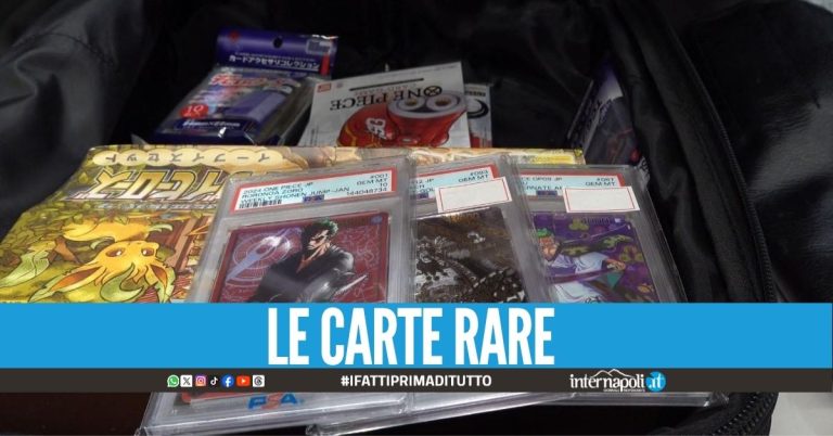 Sequestrate 605 carte dei Pokemon e di One Piace, valevano 27mila euro