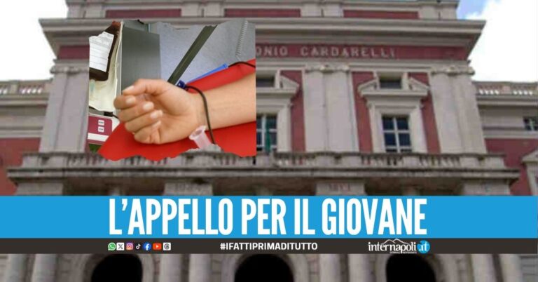 Alessandro ricoverato dopo l'incidente: "Serve sangue per il 20enne di Acerra"