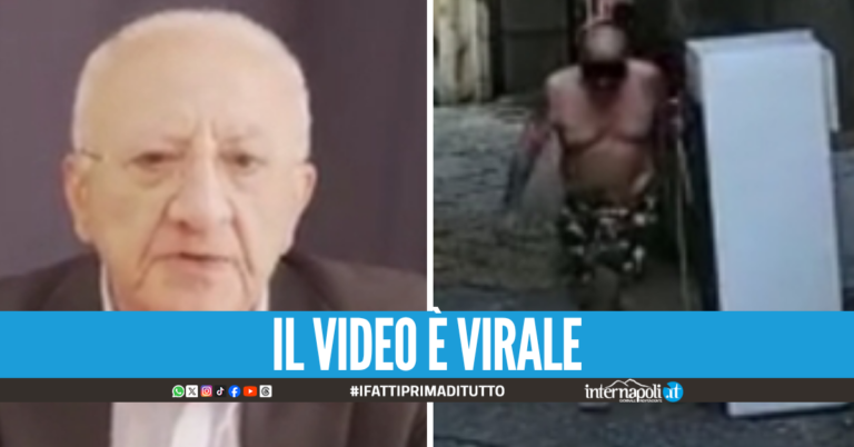 De Luca show a Salerno, il video anti-cafoni è virale: "Guardate questo imbecille"