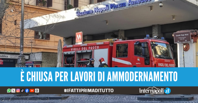 incendio stazione amedeo napoli