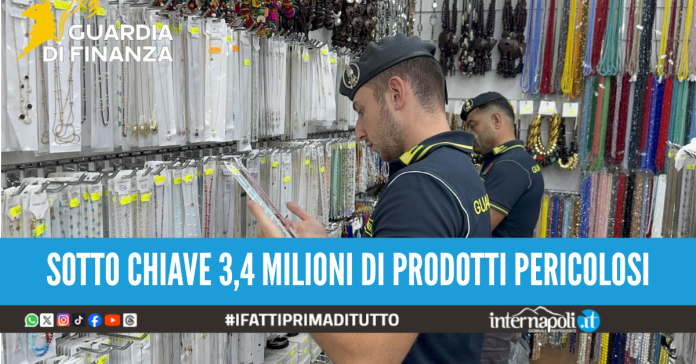 sequestro bigiotteria guardia finanza napoli