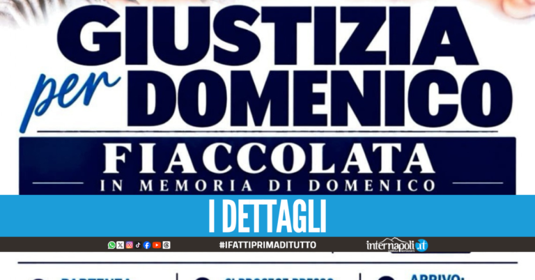 "Giustizia per Domenico Caliendo" la fiaccolata a Nola il 19 settembre