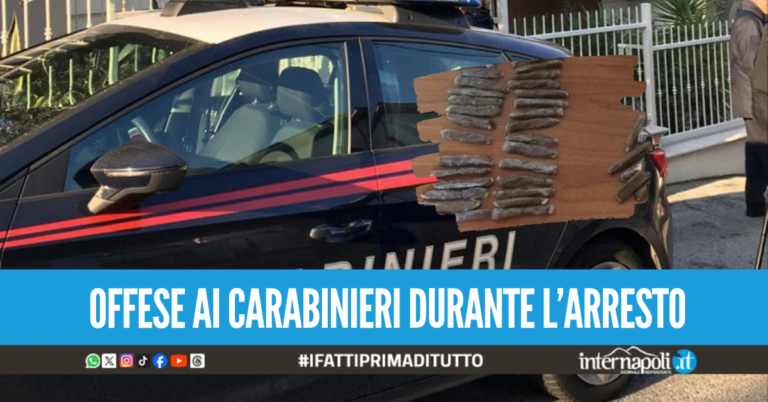 Coppia arrestata per droga a Napoli, l'hashish nascosta anche nelle mutande di lei