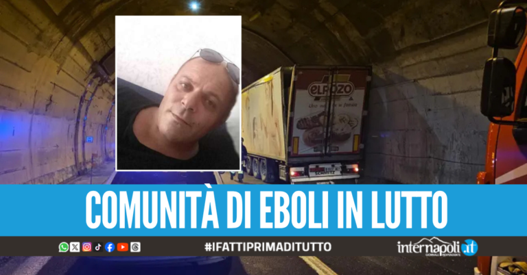 Dario morto nell'incidente sull'A16, il 50enne schiacciato con il suo furgone da due tir