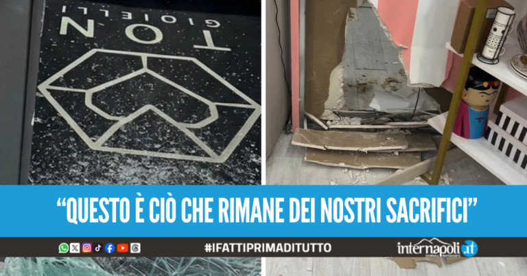 Raid nella nota gioielleria a Lago Patria, ladri forzano l'ingresso e fanno incetta di gioielli