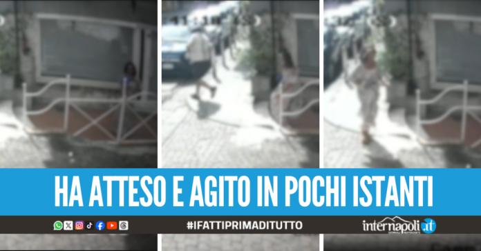 Scippa la borsa ad una donna in via Cilea, in un video lo 
