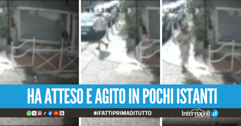Scippa la borsa ad una donna in via Cilea, in un video lo "strappo" del malvivente