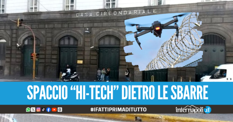 Drone diretto in carcere a Poggioreale, sventata consegna di droga e cellulare ai detenuti