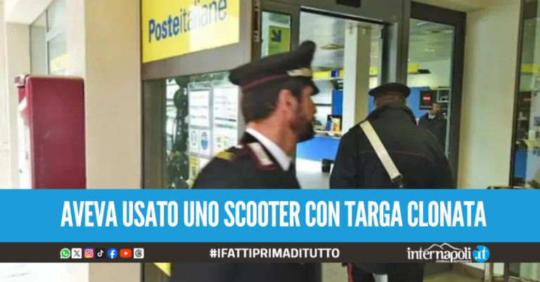 Conti correnti aperti alle Poste di Pozzuoli con documenti falsi, torna per protestare e lo arrestano