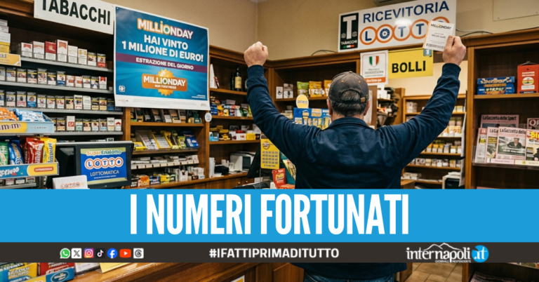 Colpaccio al MillionDay a Castel Volturno, centra la cinquina e porta a casa 1 milione di euro