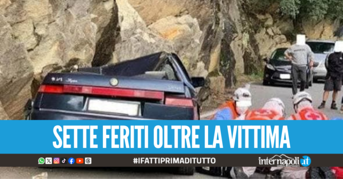 Uccisa da un masso mentre era in auto, stava andando al funerale della madre