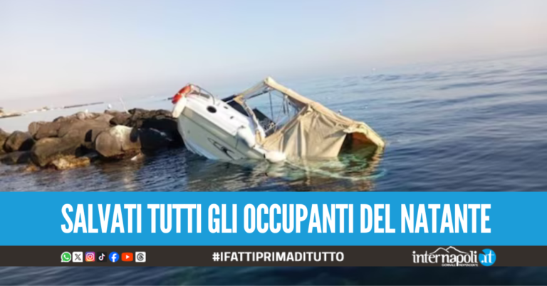 Si schianta con la barca contro la scogliera a Ischia, ferito il conducente
