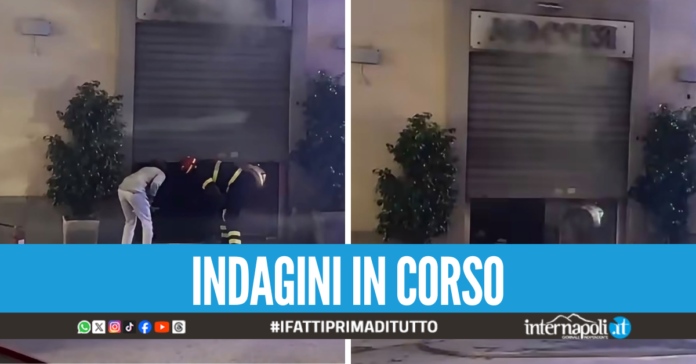 A fuoco il bar 