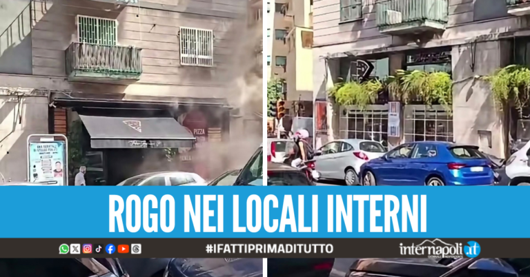 Ancora un incendio a Napoli, fiamme nella pizzeria "Guardascione" al Vomero