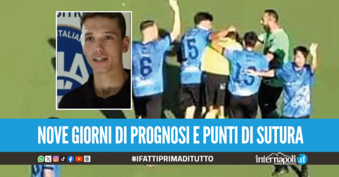 Giovane arbitro ferito dopo la sassaiola in campo a Ischia: 