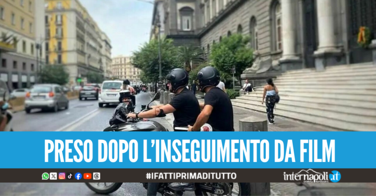 Ruba uno scooter e dribbla tavolini e persone in via Foria per fuggire, arrestato