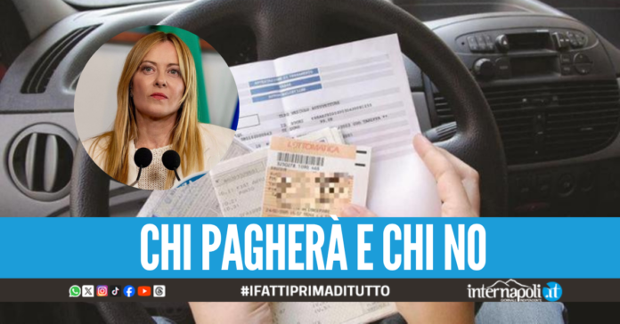 Via il bollo per auto medie e moto, Meloni: 