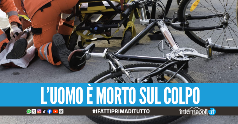 Dramma a San Giovanni a Teduccio, ciclista travolto e ucciso dall'auto in corsa