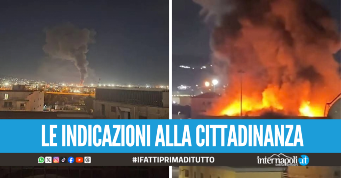 Maxi incendio a Poggioreale, l'Arpac avvia le valutazioni sul rischio ambientale