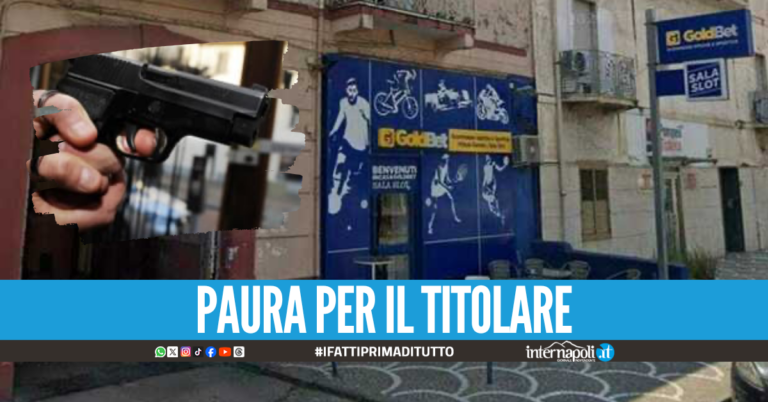 Rapina in un centro scommesse a Pompei, titolare ferito dal colpo di pistola