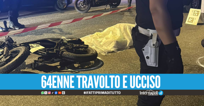 Tragico incidente in via Marina, ciclista investito e ucciso da una moto