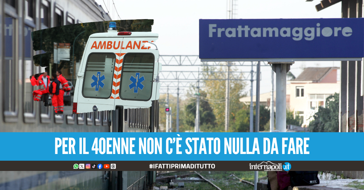 Tragedia a Frattamaggiore, uomo travolto e ucciso dal treno in corsa