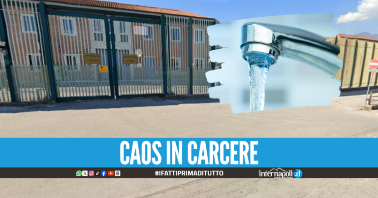 "Manca l'acqua calda nelle celle", tensione nella notte nel carcere di Avellino