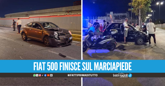 Spaventoso incidente a Ponticelli, due automobilisti portati in ospedale
