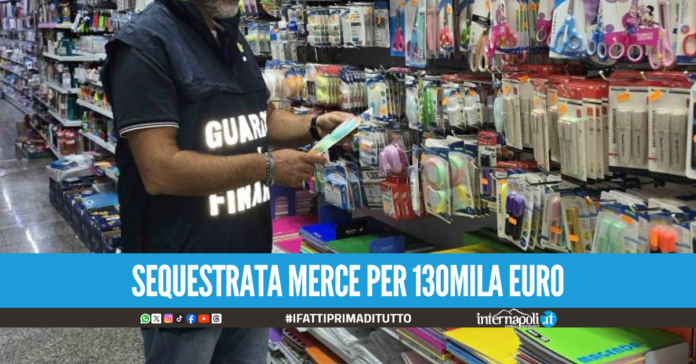 Blitz in provincia di Napoli, sequestrati 1,3 milioni di prodotti di cancelleria
