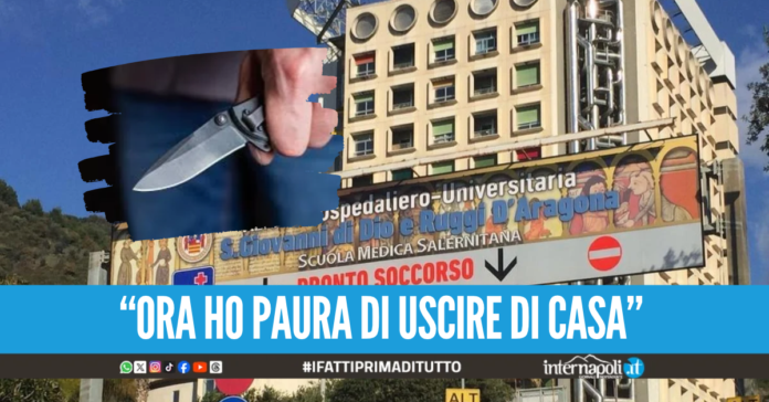 Choc in centro a Salerno, 20enne accoltellata alla schiena da uno sconosciuto