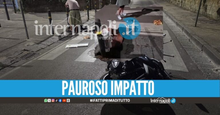 Incidente nella notte ai Colli Aminei, feriti il pedone e il centauro